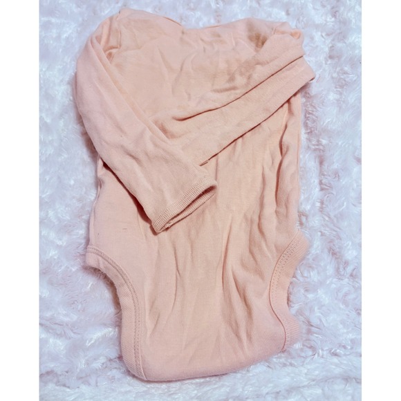 Carter's Pink Long Sleeve Little Love Heart Baby Bodysuit 3 Months - Picture 5 of 6